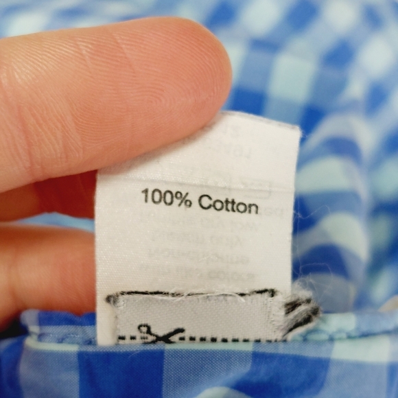 J. Crew Men's Button Front Blue White Checks Business Casual Shirt P6638 - Picture 8 of 11